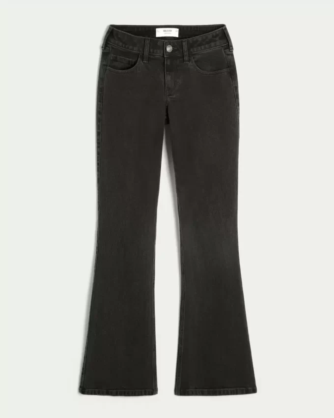 Matala, pestyt mustat bootcut-farkut