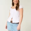Matala Railroad Stripe Denim Mini Skort Matala Railroad Stripe Denim Mini Skort