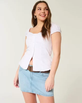 Matala Railroad Stripe Denim Mini Skort Matala Railroad Stripe Denim Mini Skort