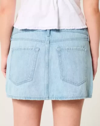 Matala Railroad Stripe Denim Mini Skort Matala Railroad Stripe Denim Mini Skort