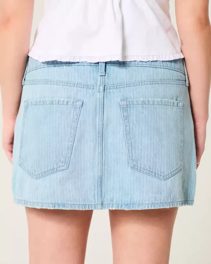 Matala Railroad Stripe Denim Mini Skort Matala Railroad Stripe Denim Mini Skort