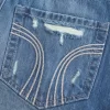 Matala revitty tumma pesu Denim Mini Skort Matala revitty tumma pesu Denim Mini Skort
