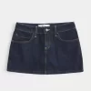 Matala tumma pesuruudullinen taskufarkkutasku Mini Skort Matala tumma pesuruudullinen taskufarkkutasku Mini Skort