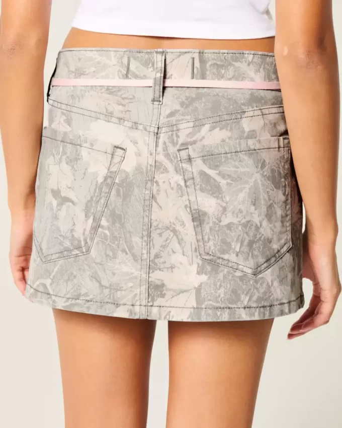 Matala vaaleanpunainen kengännauha Camo Mini Skort Matala vaaleanpunainen kengännauha Camo Mini Skort