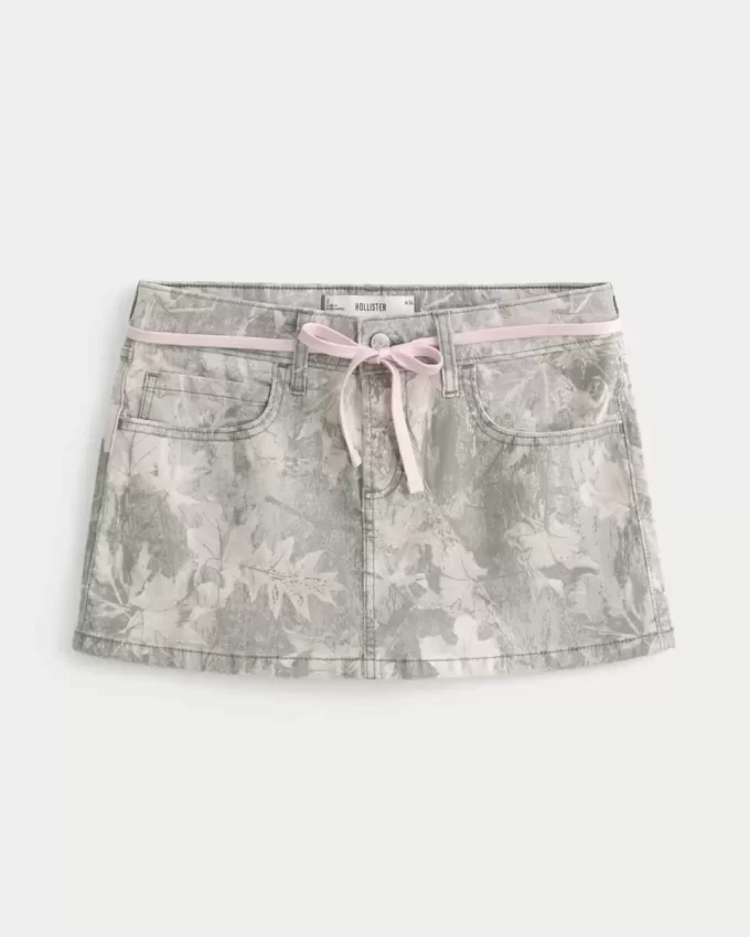 Matala vaaleanpunainen kengännauha Camo Mini Skort Matala vaaleanpunainen kengännauha Camo Mini Skort
