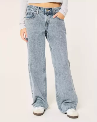 Matalakorkea keskipesu baggy farkut
