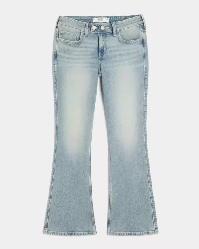 Matalakorkea keskipesu brodeeratut Butterfly Bootcut -farkut Matalakorkea keskipesu brodeeratut Butterfly Bootcut -farkut