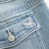 Matalakorkea keskipesu brodeeratut Butterfly Bootcut -farkut Matalakorkea keskipesu brodeeratut Butterfly Bootcut -farkut
