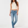 Matalakorkea keskipesu Super Skinny -farkut Matalakorkea keskipesu Super Skinny -farkut