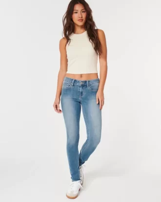 Matalakorkea keskipesu Super Skinny -farkut