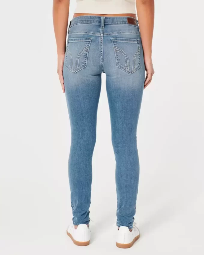 Matalakorkea keskipesu Super Skinny -farkut Matalakorkea keskipesu Super Skinny -farkut