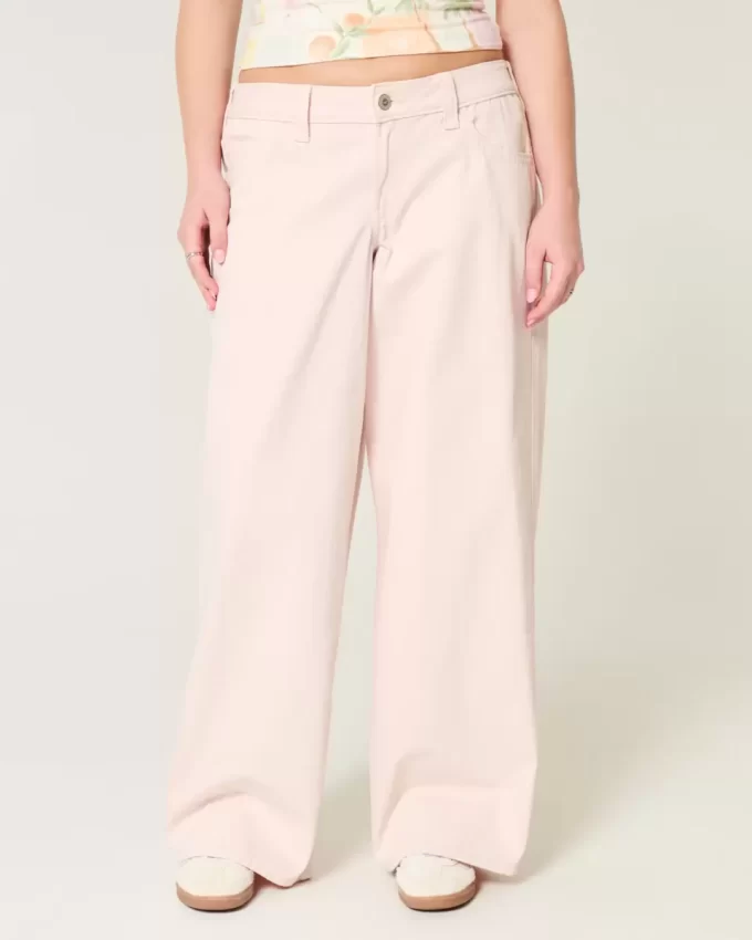 Matalapinkkiset Super Baggy -farkut Matalapinkkiset Super Baggy -farkut