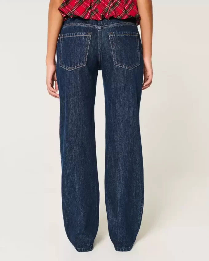 Matalat Dark Wash löysät farkut Matalat Dark Wash löysät farkut