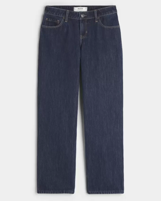 Matalat Dark Wash löysät farkut Matalat Dark Wash löysät farkut