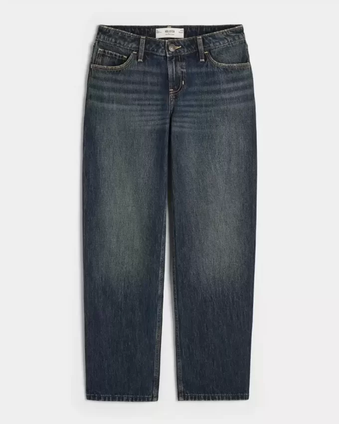 Matalat Dark Wash löysät farkut Matalat Dark Wash löysät farkut