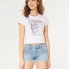 Matalat Distressed Light Wash -farkkushortsit