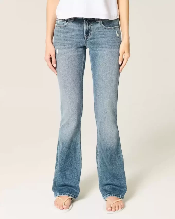 Matalat Distressed Medium Wash Bootcut -farkut Matalat Distressed Medium Wash Bootcut -farkut