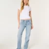 Matalat Distressed Medium Wash Relax Straight Farkut Matalat Distressed Medium Wash Relax Straight Farkut