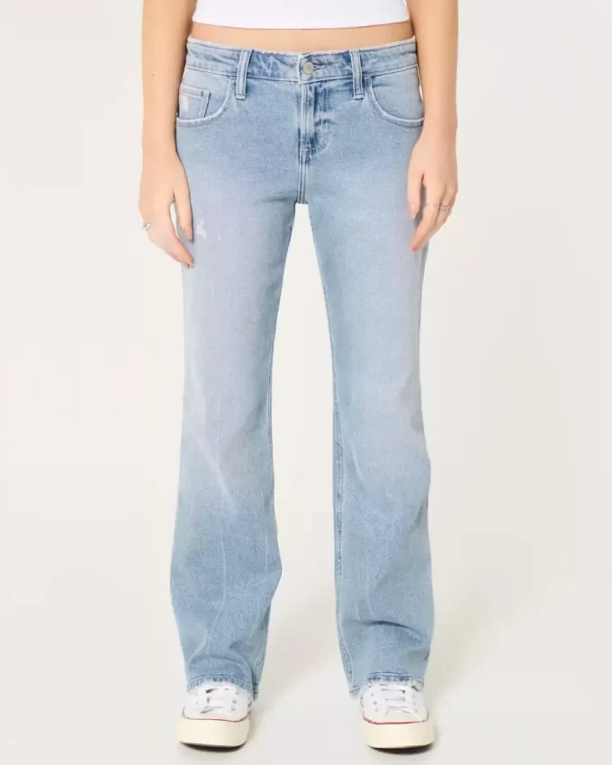 Matalat Distressed Medium Wash Relax Straight Farkut Matalat Distressed Medium Wash Relax Straight Farkut