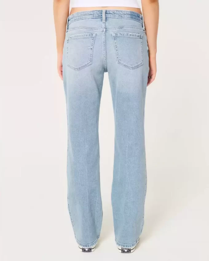 Matalat Distressed Medium Wash Relax Straight Farkut Matalat Distressed Medium Wash Relax Straight Farkut