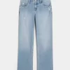 Matalat Distressed Medium Wash Relax Straight Farkut Matalat Distressed Medium Wash Relax Straight Farkut