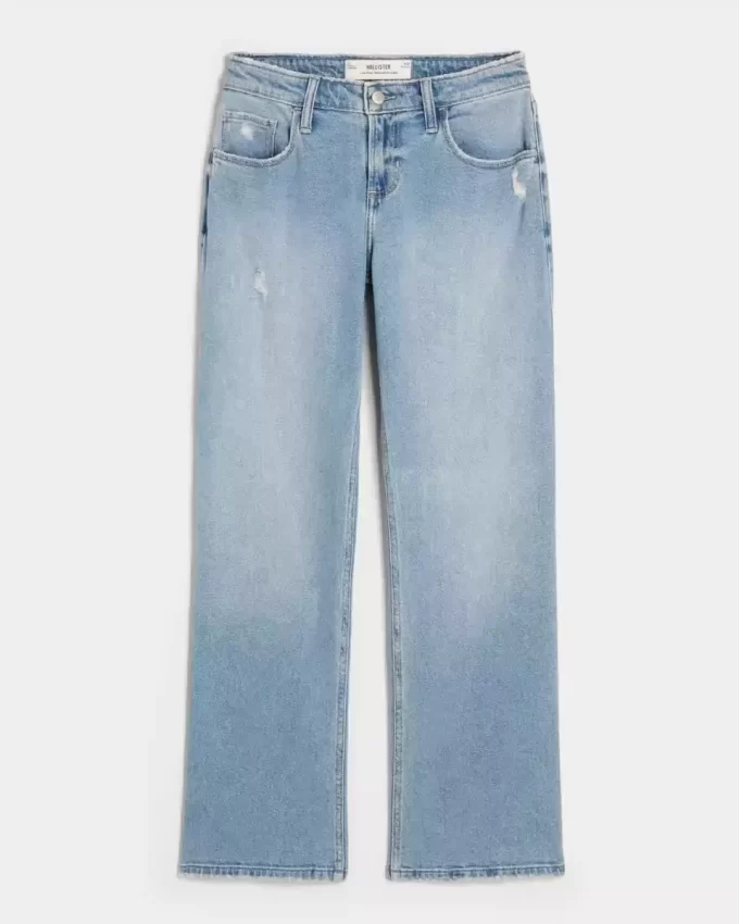 Matalat Distressed Medium Wash Relax Straight Farkut Matalat Distressed Medium Wash Relax Straight Farkut