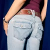 Matalat, kevyet pestävät bootcut-farkut Matalat, kevyet pestävät bootcut-farkut
