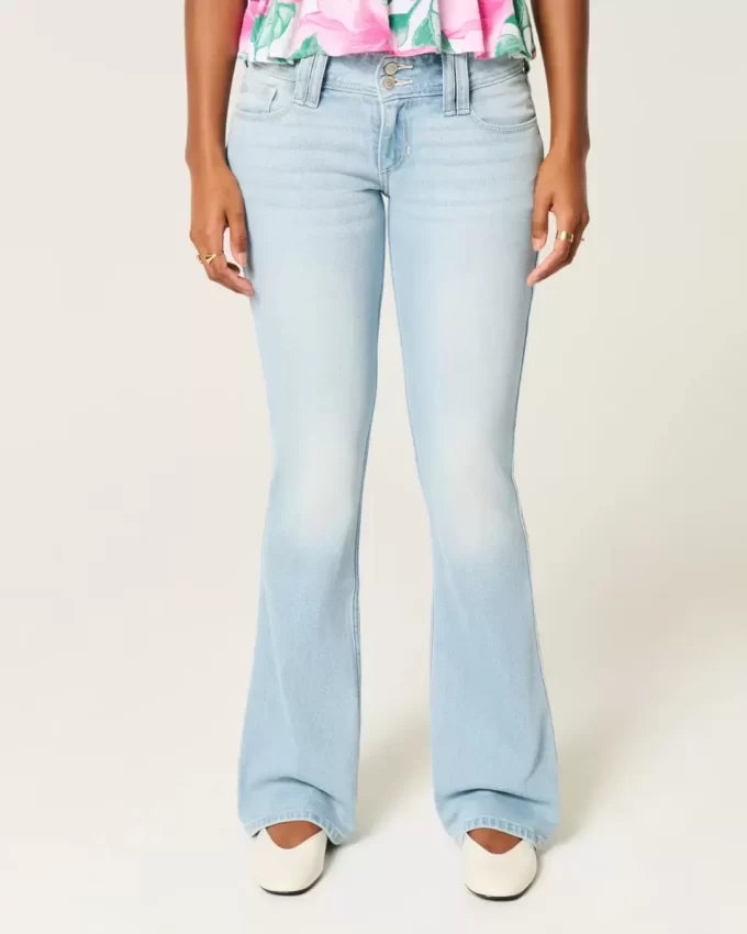 Matalat, kevyet pestävät bootcut-farkut Matalat, kevyet pestävät bootcut-farkut