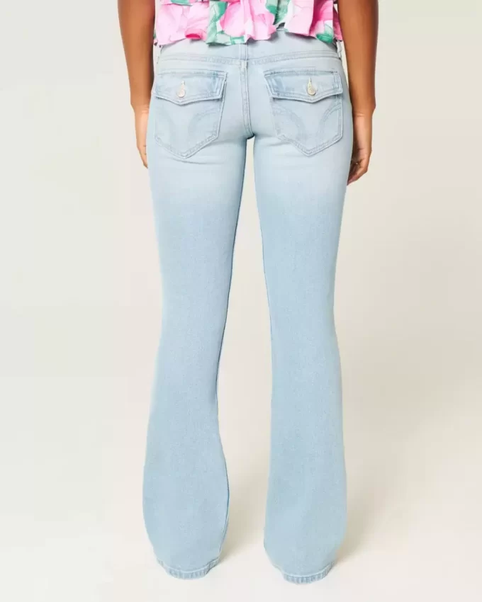 Matalat, kevyet pestävät bootcut-farkut Matalat, kevyet pestävät bootcut-farkut