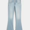Matalat, kevyet pestävät bootcut-farkut Matalat, kevyet pestävät bootcut-farkut