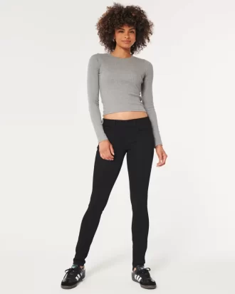Matalat mustat Super Skinny -farkut
