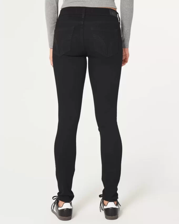 Matalat mustat Super Skinny -farkut Matalat mustat Super Skinny -farkut