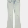 Matalat, revityt, kevyet pestävät bootcut-farkut Matalat, revityt, kevyet pestävät bootcut-farkut