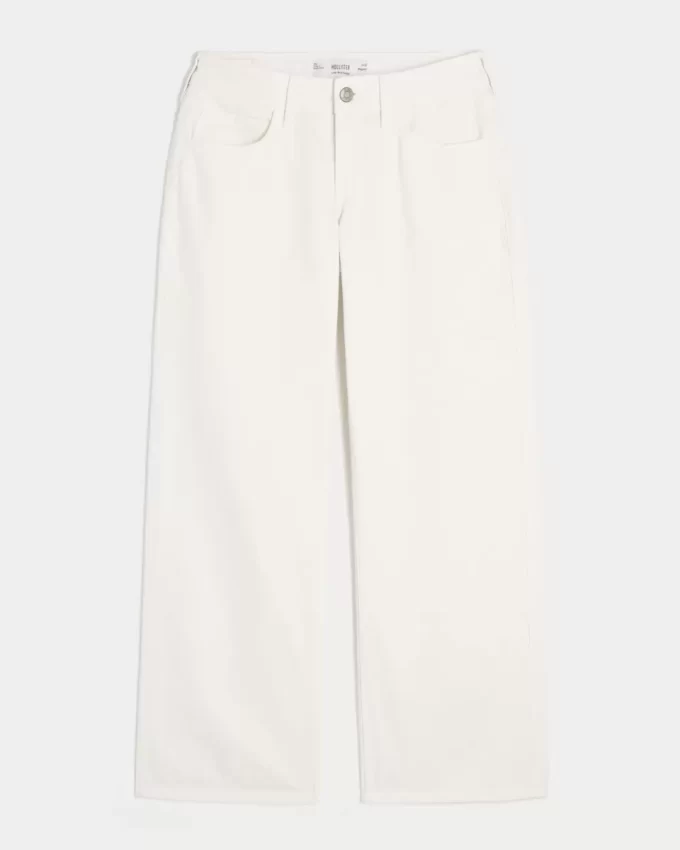 Matalat valkoiset Baggy-farkut Matalat valkoiset Baggy-farkut