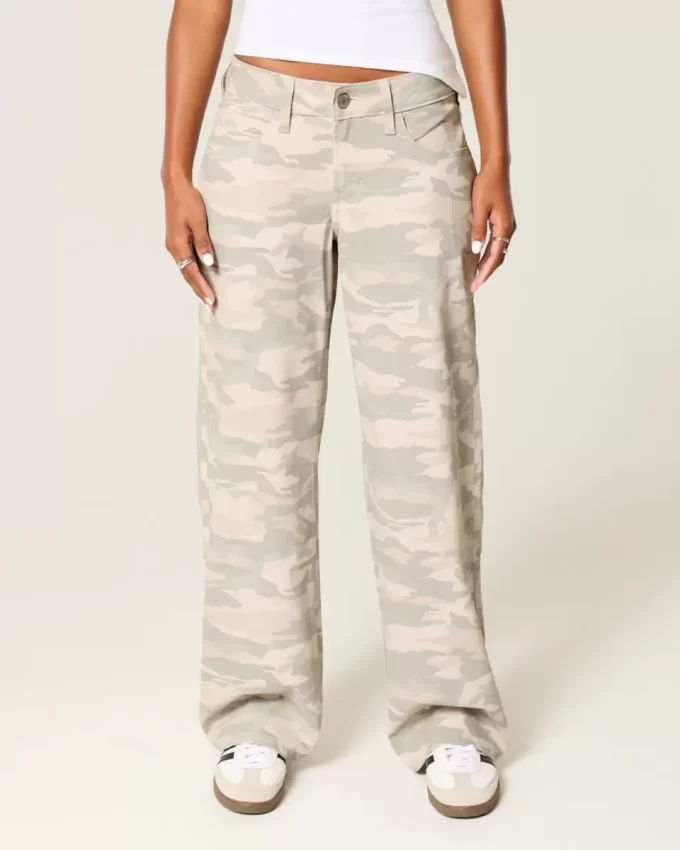 Matalat Y2K Camo Baggy -farkut