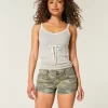Matalat Y2K Camo Twill Shortie -shortsit Matalat Y2K Camo Twill Shortie -shortsit