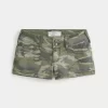 Matalat Y2K Camo Twill Shortie -shortsit Matalat Y2K Camo Twill Shortie -shortsit