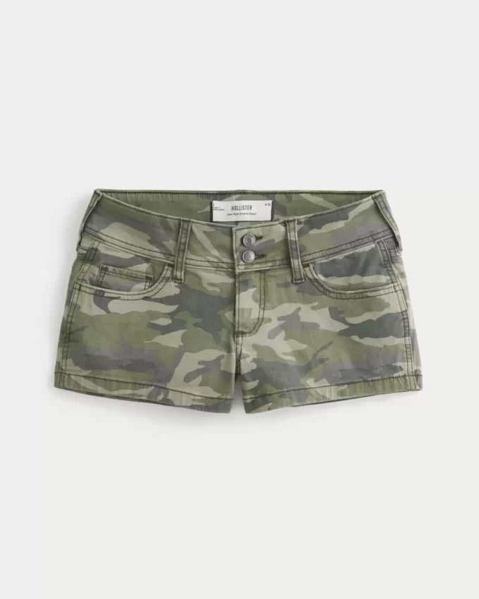 Matalat Y2K Camo Twill Shortie -shortsit Matalat Y2K Camo Twill Shortie -shortsit