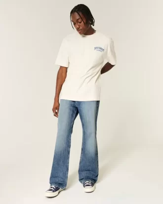 Medium Wash Baggy Bootcut farkut