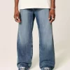 Medium Wash Baggy Bootcut farkut