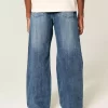 Medium Wash Baggy Bootcut farkut