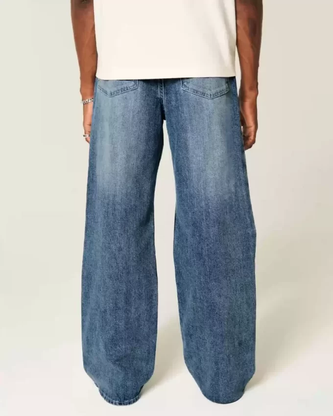 Medium Wash Baggy Bootcut farkut
