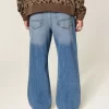 Medium Wash Baggy Bootcut farkut