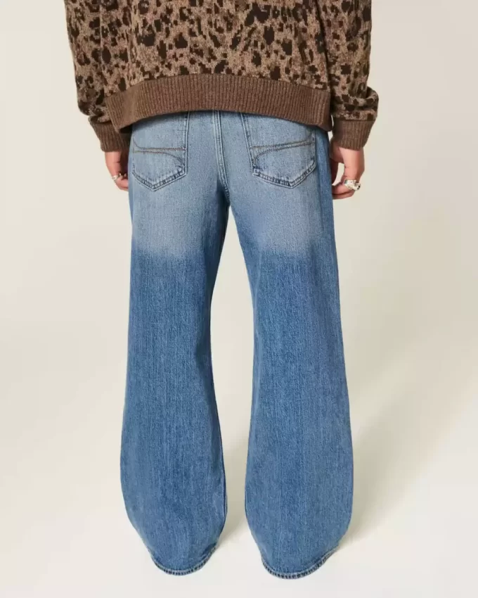 Medium Wash Baggy Bootcut farkut