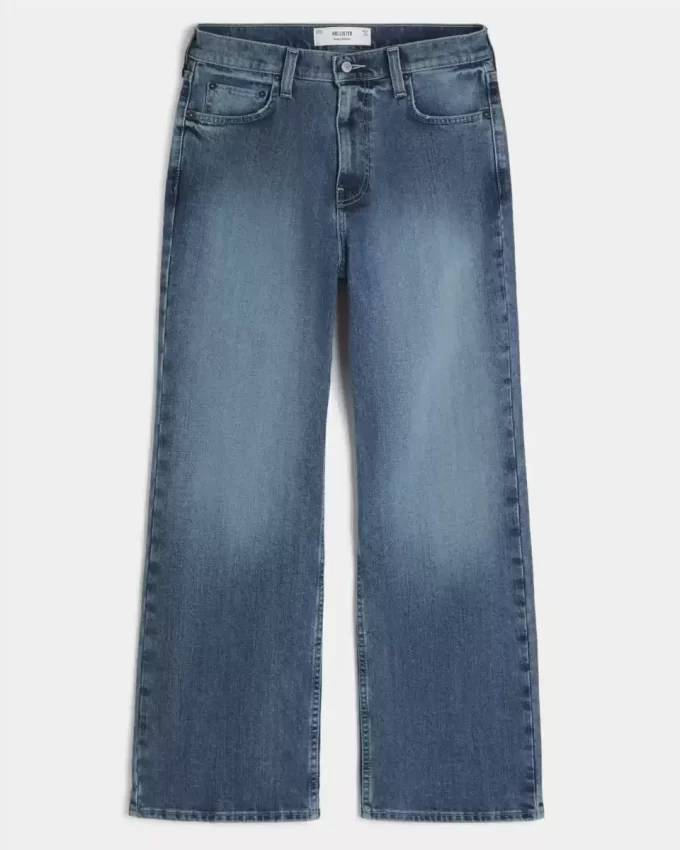 Medium Wash Baggy Bootcut farkut