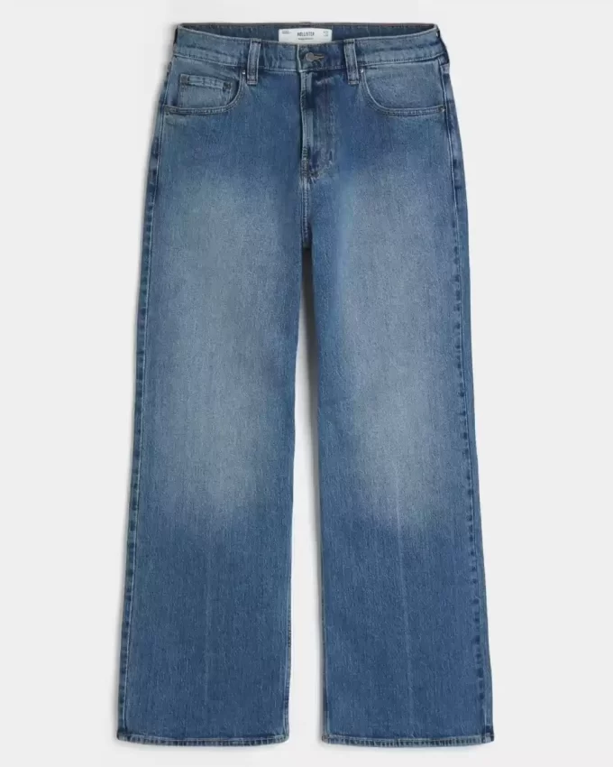 Medium Wash Baggy Bootcut farkut