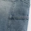 Medium Wash Baggy Denim Painter Shortsit Medium Wash Baggy Denim Painter Shortsit