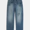 Medium Wash Doodle Baggy Farkut Medium Wash Doodle Baggy Farkut