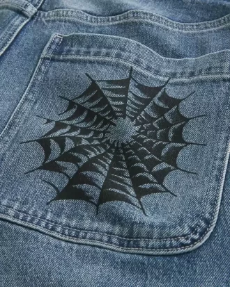 Medium Wash Doodle Baggy Farkut