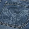 Medium Wash Eagle Graphic Skater Baggy Farkut Medium Wash Eagle Graphic Skater Baggy Farkut